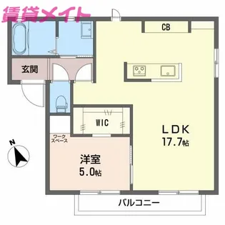 エスペランサ I【2階】の間取り