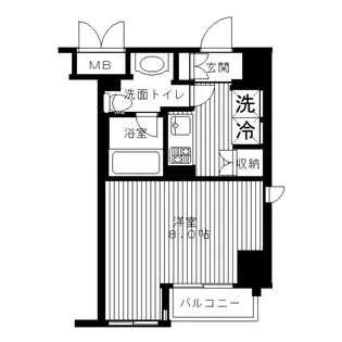 東京都江東区深川2【マンション】の間取り