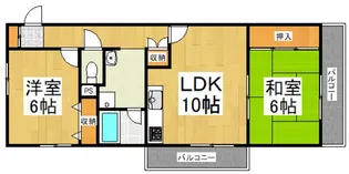 オークウッドII【1階】の間取り