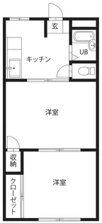 朝日マンション【3階】の間取り