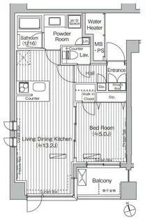 グランハイツ白金【1階】の間取り