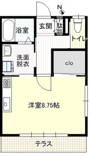 神奈川県横浜市鶴見区寺谷2【アパート】の間取り