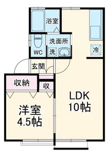 ルミエール湘南【2階】の間取り