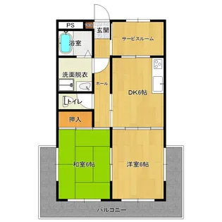 リバーサイドMII【3階】の間取り