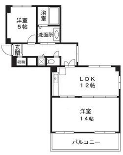 ビルディング フラワータイム【7階】の間取り