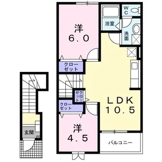 プロムナードヴィラ【2階】の間取り
