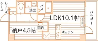 パティオ東古松【4階】の間取り
