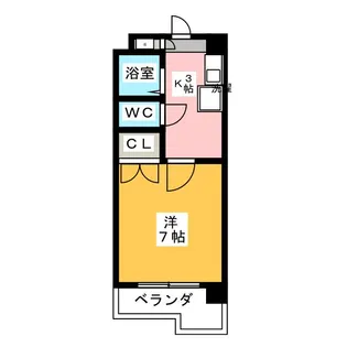 幸川マンション北館【4階】の間取り