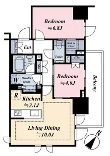 アトラス表参道【4階】の間取り