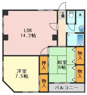 東京都江戸川区東小松川3【マンション】の間取り