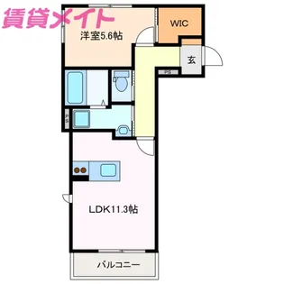 YCマンション白子【3階】の間取り