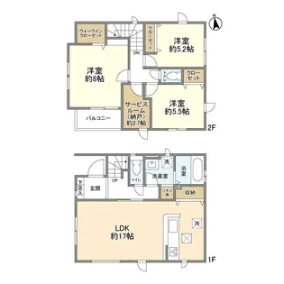 埼玉県川口市上青木西4【一戸建】の間取り