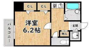 パラシオ塚本III【7階】の間取り