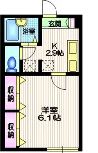 メゾン桐【1階】の間取り