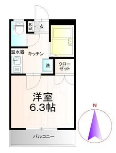 ラプラス郡山【3階】の間取り