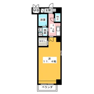 K Azur【5階】の間取り