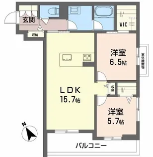 新清館III【3階】の間取り