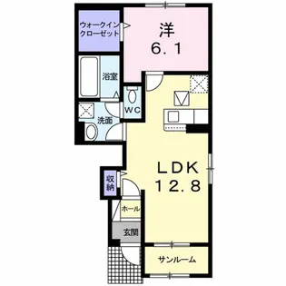 徳島県阿波市阿波町東条【アパート】の間取り