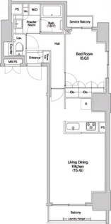 東京都港区芝2【マンション】の間取り