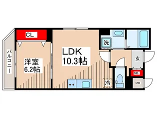 ポンピエール板橋本町【2階】の間取り