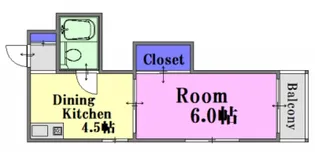 広島県広島市中区十日市町2【マンション】の間取り