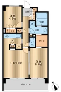 東京都世田谷区若林4【マンション】の間取り