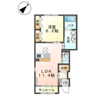 リベルテ【1階】の間取り