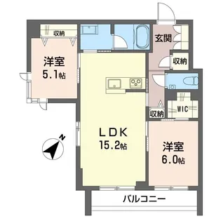 カーサレジオ新川崎【3階】の間取り