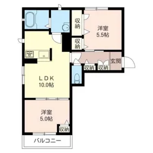 メゾンドール【1階】の間取り