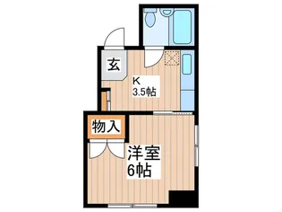 エステエビル【3階】の間取り