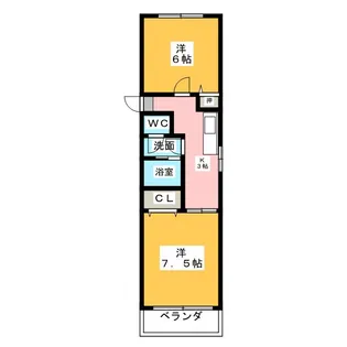 Agreable【2階】の間取り