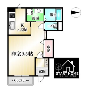 カネウロコ北矢三【1階】の間取り