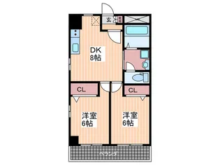 ラ・フォレスタ【4階】の間取り