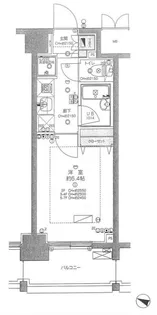 エクセルシオール押上【4階】の間取り