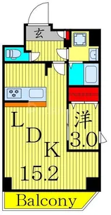 アルファコート谷在家【8階】の間取り