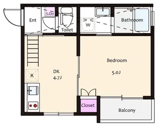 クレディ小岩【3階】の間取り