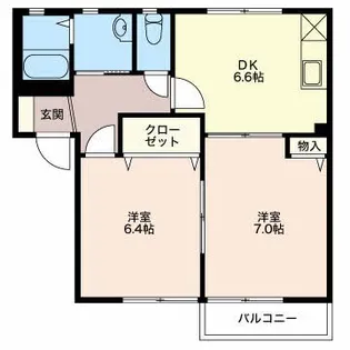 アペックスA【1階】の間取り