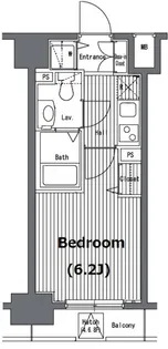 ガラ グランディ日本橋【9階】の間取り