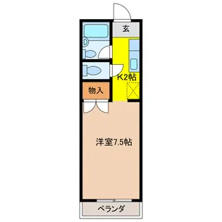 グリーンハイツK A棟【2階】の間取り