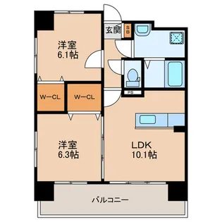 J松島【2階】の間取り