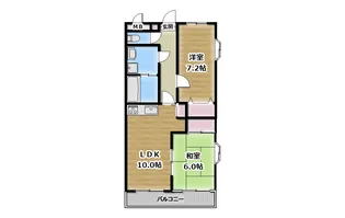 プリンス春日【4階】の間取り