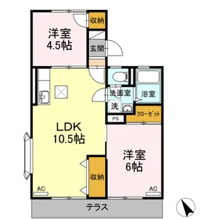 グリーンハイツ【1階】の間取り
