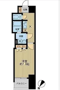 日本橋ファーストレジデンス【5階】の間取り