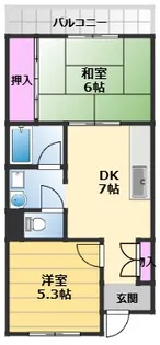 ロイヤルコーポ忠岡【3階】の間取り