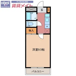 メゾンエルパティオ【2階】の間取り