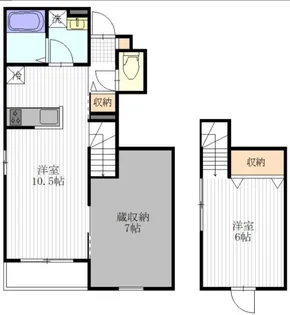 カーサ デガトス【1階】の間取り