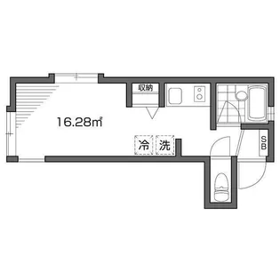 グランエッグス東新宿【1階】の間取り