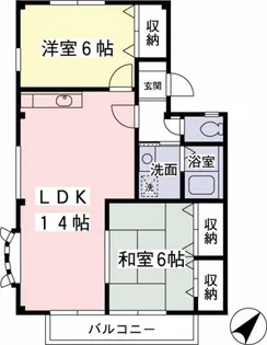 コンフォート・ガーデンA【1階】の間取り