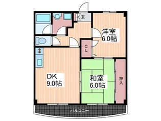 ラフィーネ野村【2階】の間取り