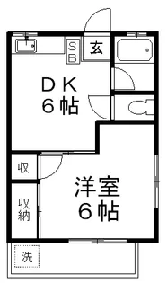 ドエルケヤキ【1階】の間取り